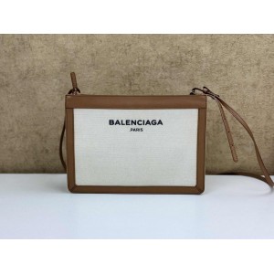 BALENCIAGA 339937 NAVY POCHETTE SHOULDER BAG