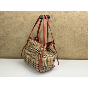 BURBERRY 3870751 HAYMARKET CHECK SMALL TOTE BAG