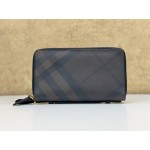 BURBERRY LONDON CHECK AND LEATHER ORGANIZER