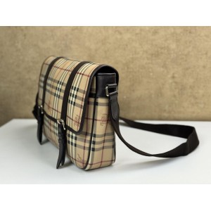 BURBERRY HAYMARKET CHECK CROSSBODY BAG