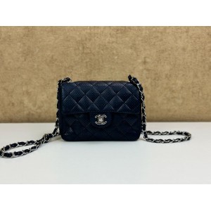 CHANEL PERFORATED QUILTED SQUARE MINI