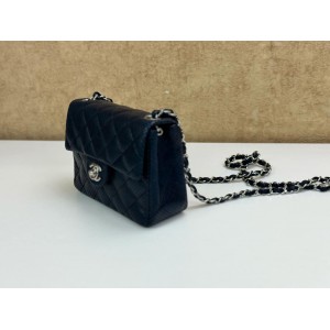 CHANEL PERFORATED QUILTED SQUARE MINI