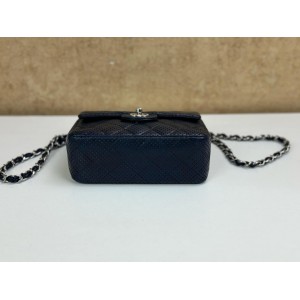 CHANEL PERFORATED QUILTED SQUARE MINI