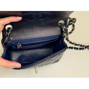 CHANEL PERFORATED QUILTED SQUARE MINI