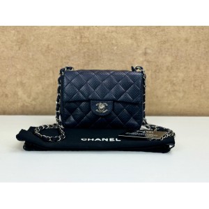 CHANEL PERFORATED QUILTED SQUARE MINI