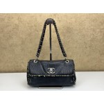 CHANEL TWEED FRINGE CC FLAP BAG