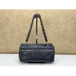CHANEL TWEED FRINGE CC FLAP BAG