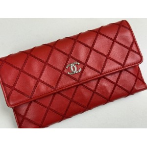 CHANEL CC L-DOUBLE LONG WALLET QUILTED