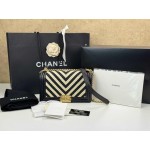 CHANEL MEDIUM BRAIDED CHEVRON CORDING LE BOY