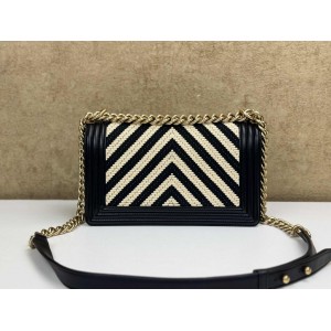 CHANEL MEDIUM BRAIDED CHEVRON CORDING LE BOY