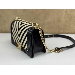 CHANEL MEDIUM BRAIDED CHEVRON CORDING LE BOY