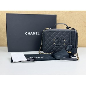 CHANEL A93344 LARGE CC FILIGREE VANITY CASE BAG