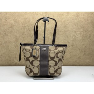 COACH F21950 SIGNATURE STRIPE TOTE