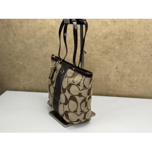 COACH F21950 SIGNATURE STRIPE TOTE