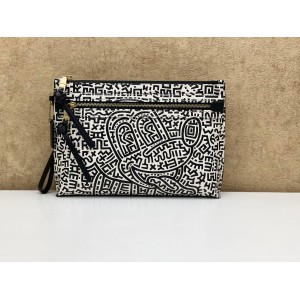 COACH 5220 DISNEY MICKEY MOUSE X KEITH HARING ACADEMY POUCH [NEW]