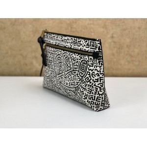 COACH 5220 DISNEY MICKEY MOUSE X KEITH HARING ACADEMY POUCH [NEW]