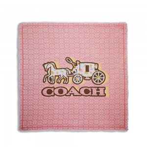 COACH C9004 HORSE AND CARRIAGE SQUARE SCARF [NEW]