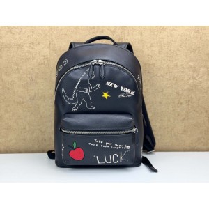 COACH CAJ84 CHARTER BACKPACK WITH SKETCH PRINT