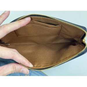 COACH CH199 CORNER ZIP TRIO IN SIGNATURE CHAMBRAY [NEW]