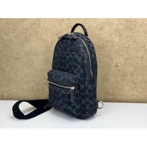 COACH CR763 MINI BACKPACK CROSSBODY IN SIGNATURE JACQUARD [NEW]