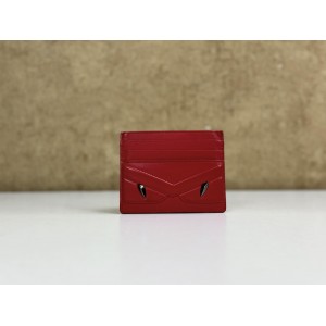 FENDI 7M0164 MONSTER LEATHER CARD HOLDER