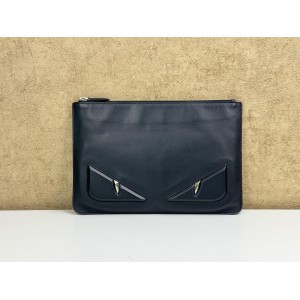 FENDI 7N0078 MONSTER EYES ZIP CLUTCH BAG