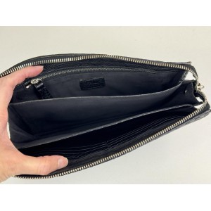 FENDI 7VA350 MONSTER EYES ZIP CLUTCH BAG