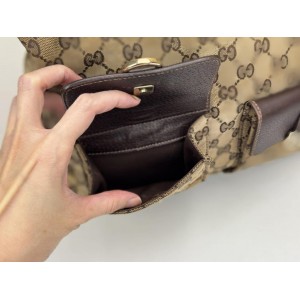 GUCCI 153025 GG CANVAS SHOULDER BAG