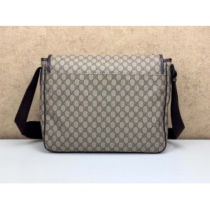 GUCCI 222291 GG SUPREME INTERLOCKING G MESSENGER BAG
