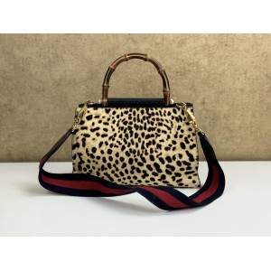 GUCCI 459076 BAMBOO NIMFAIR TOP HANDLE BAG