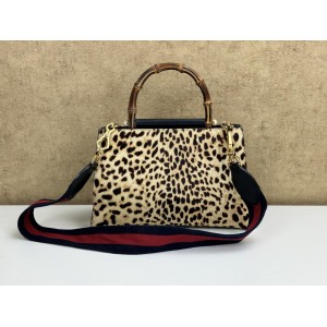 GUCCI 459076 BAMBOO NIMFAIR TOP HANDLE BAG