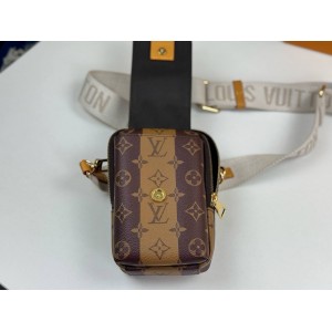 LOUIS VUITTON M81005 FLAP DOUBLE PHONE POUCH LOUIS VUITTON M81005 FLAP DOUBLE PHONE POUCH