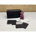 MCM MIZ6AZZ01PK001 VISETOS PATTERN BEAR KEYCHAIN CHARM