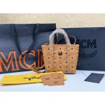 MCM MWPAATN04CO001 TONI TOP-ZIP SHOPPER IN VISETOS