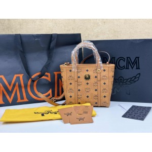 MCM MWPAATN04CO001 TONI TOP-ZIP SHOPPER IN VISETOS