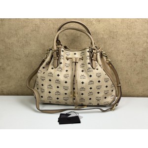 MCM VISETOS DRAWSTRING BUCKET BAG
