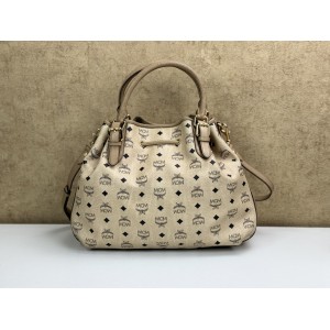MCM VISETOS DRAWSTRING BUCKET BAG