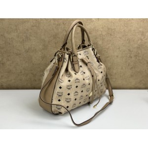 MCM VISETOS DRAWSTRING BUCKET BAG