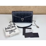 MCM MYZ8AME26BK0001 TRACY CROSSBODY BAG IN VISETOS