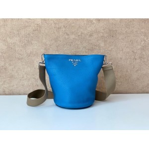 PRADA 1BE012 VITELLO DAINO BUCKET CROSSBODY [NEW]