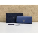 PRADA 1M1132 SAFFIANO LEATHER LONG FOLD WALLET