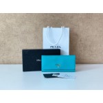 PRADA 1MH132 SAFFIANO LEATHER LONG FOLD WALLET [NEW]