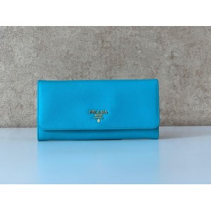 PRADA 1MH132 SAFFIANO LEATHER LONG FOLD WALLET [NEW]