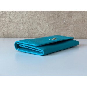 PRADA 1MH132 SAFFIANO LEATHER LONG FOLD WALLET [NEW]