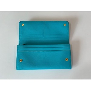 PRADA 1MH132 SAFFIANO LEATHER LONG FOLD WALLET [NEW]