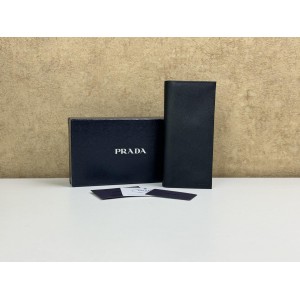PRADA 2M0836 MEN'S SAFFIANO LEATHER BIFOLD LONG VERTICAL WALLET [NEW]