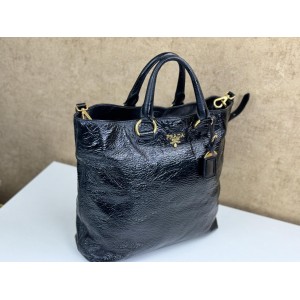 PRADA BN1713 VITELLO DAINO LEATHER 2 WAY HAND BAG
