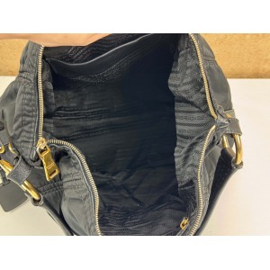 PRADA BR4567 NYLON JACQUARD HOBO LARGE BAG