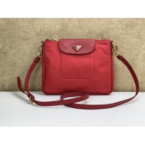 PRADA BT0933 TESSUTO NYLON & SAFFIANO LEATHER TRIM CROSSBODY BAG