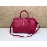 YSL 394461 CABAS SMALL LEATHER 2WAY HANDBAG